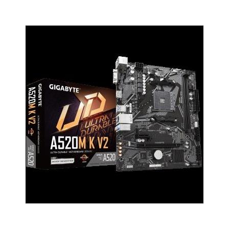 GIGABYTE A520M K V2 DDR4 5100Mhz(OC) HDMI M.2 mATX AM4