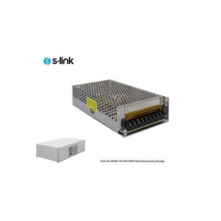 S-link SL-KA260 12V 20A 255W Metal Kamera Güç Kaynağı