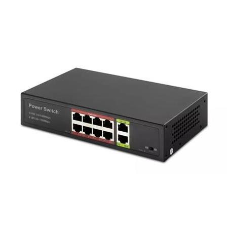 HADRON HD08 POE SWITCH 8 PORT 2 UPLİNK 8+2 10/100 MBPS