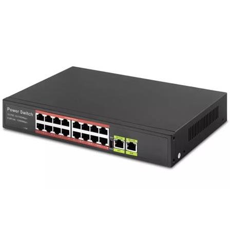 HADRON HD16 POE SWITCH 16 PORT 2 UPLİNK 16+2 10/100/1000 MBPS