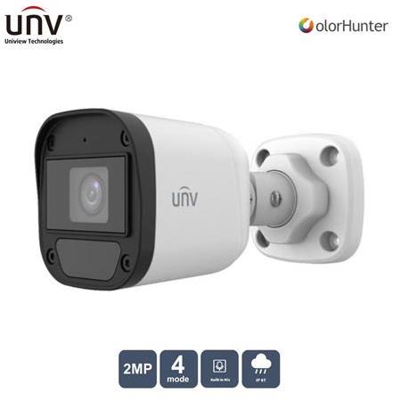 Uniview UAC-B112-AF28-W 2MP 2.8MM Dahili Sesli ColourHunter HD Fixed Mini Bullet Ahd Kamera