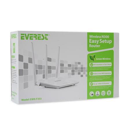 Everest EWR-303 Kablosuz-N WPS + WISP+WDS 300 Mbps Repeater+Access Point+Bridge Kablosuz Router
